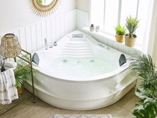 Designer whirlpool Baignoire Avec Massage Chauffage Lumière Chute D'Eau Ozone