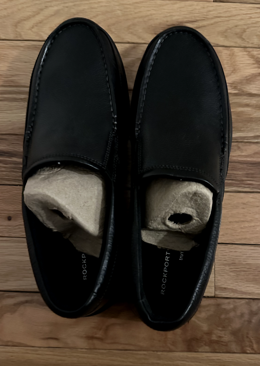 Black leather Rockport Men