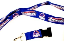 Boise State Broncos Lanyard Keychain Reversible w/Detachable Clip