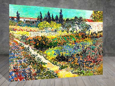 Van Gogh Garten in Arles LANDSCHAFT LEINWAND MALEN KUNSTDRUCK 689