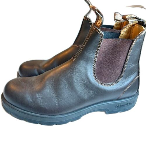 Blundstone Heritage Goodyear Welt Chelsea Boot 11 Leather Brown Slip On Booties