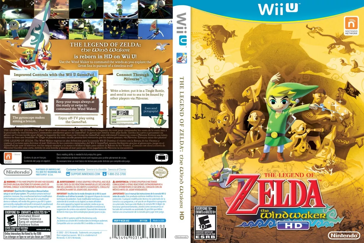 The Legend of Zelda: The Wind Waker GameCube Box Art Cover by Pan