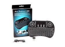 i8 2.4GHz Mini Wireless Keyboard with Touchpad QWERTY LED Backlit Mouse USB