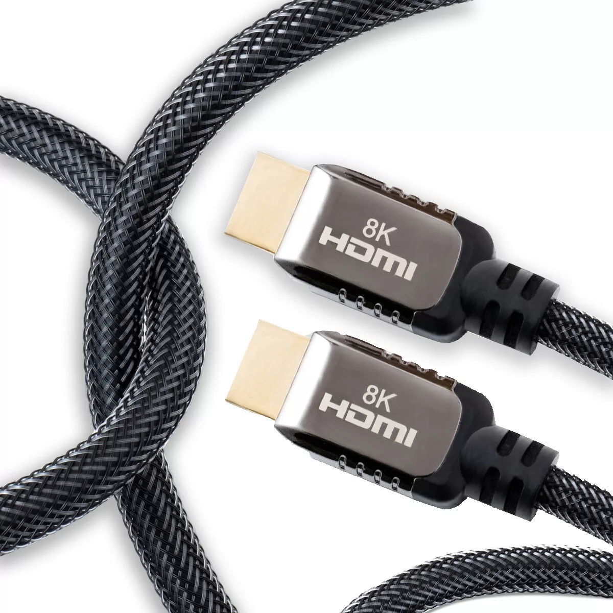 6ft (2m) HDMI 2.1 Cable 8K - Certified Ultra High Speed HDMI Cable 48Gbps -  8K 60Hz/4K 120Hz HDR10+ eARC - Ultra HD 8K HDMI Cable - Monitor/TV/Display