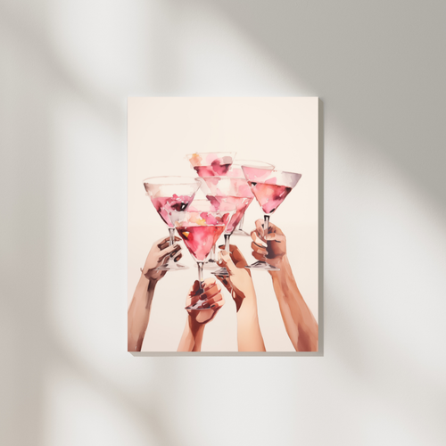 Insegna Compleanno Cheers, Wall Art Preppy Rosa, Insegna Cheers Bar, Cocktail Wall Art - Foto 4 di 13