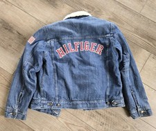 Tommy Hilfiger Girls Size 10 Jean Jacket. great quality coat heavy and warm