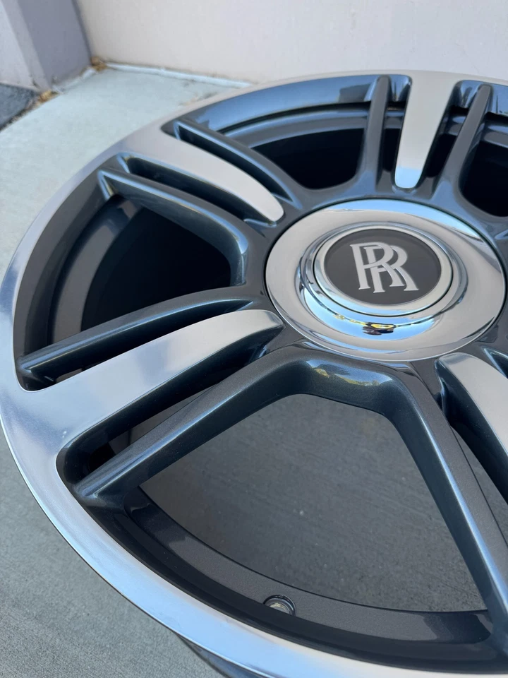 21X8.5 21x9.5 Front and Rear OEM Rolls Royce Ghost/Wraith Wheels - Polished - Image 3 of 4
