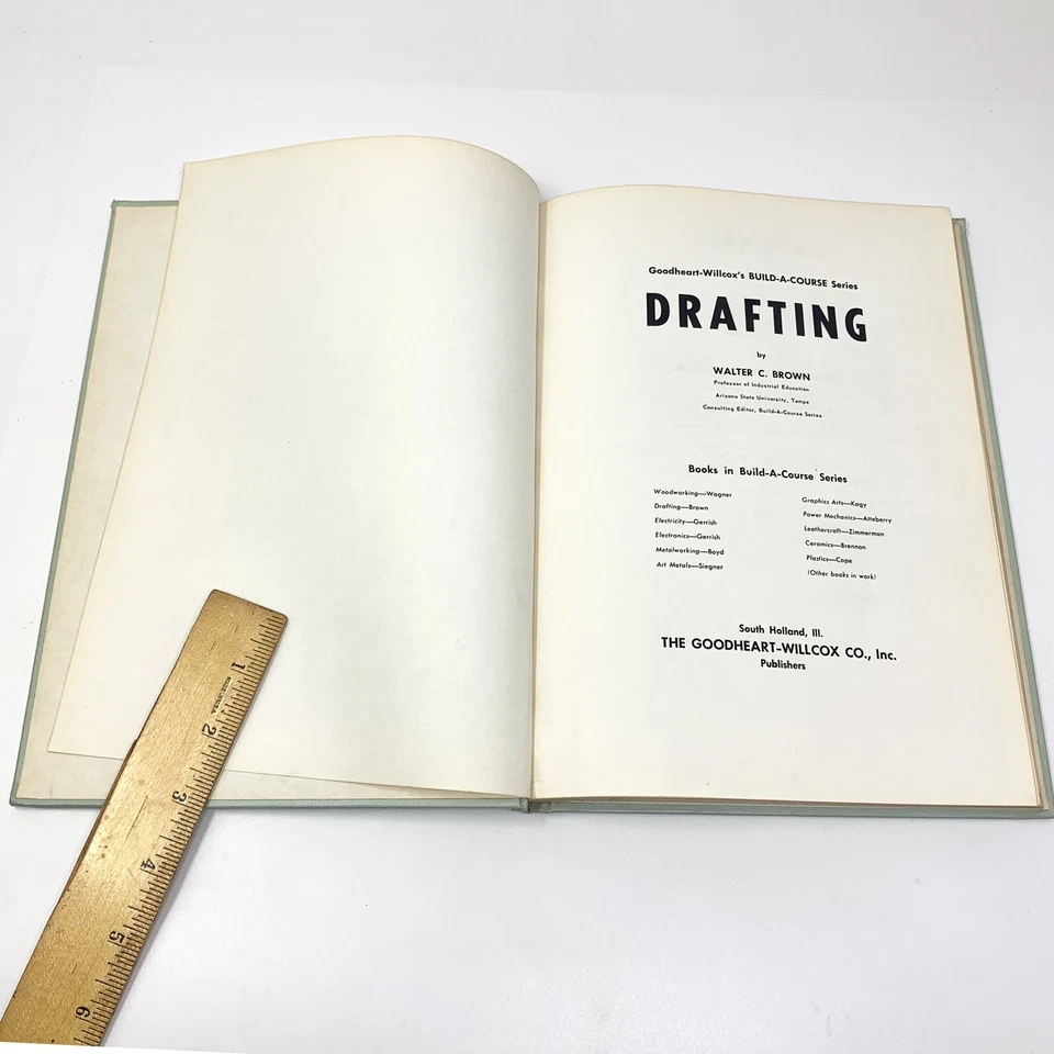 Vtg 1968 DRAFTING Walter C. Brown Goodheart-Willcox Co - Image 2 of 4