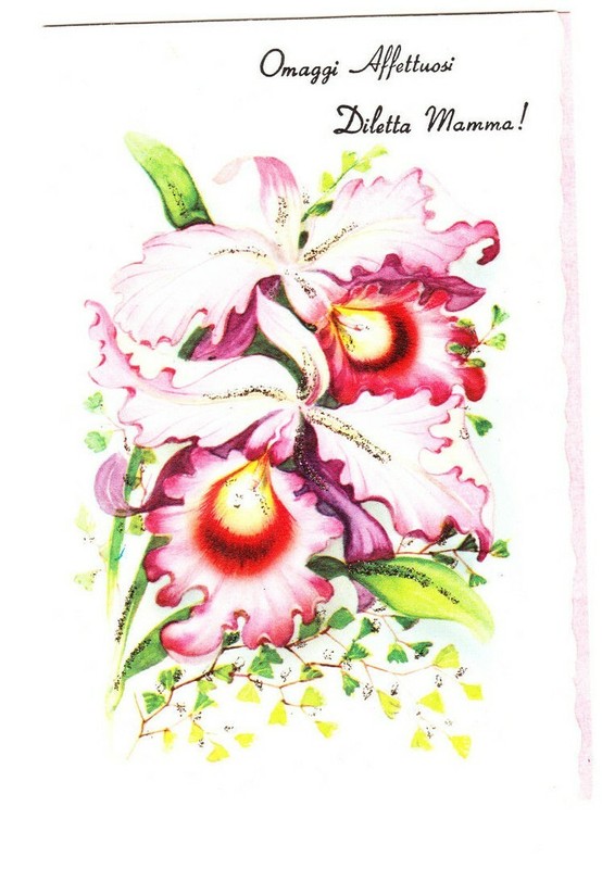 1 ONE POP-UP Italian Mother's Day Greeting Card Omaggi Affettuosi Diletta Mamma