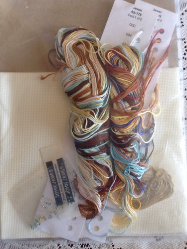 RARE Jewel Art Nouveau counted cross stitch kit, Karen Bourgaize, Art - Stitch - Picture 3 of 3