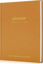 Beautiful 2025 Daily Planner - 7" x 10" Planner for Women or Men with Weekly & M