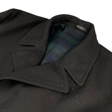 Ralph Lauren LRL Men’s Wool Blend Double Breasted Peacoat Black • 50R