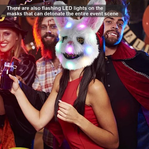 Halloween Maske Horror Hasenmaske Blutige Kaninchen Maske Gruselige Maske 2025 - Bild 18 von 24