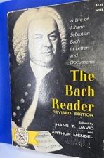 THE BACH READER Revised Edition,  David & Mendel W.W. Norton & Co. Softcover