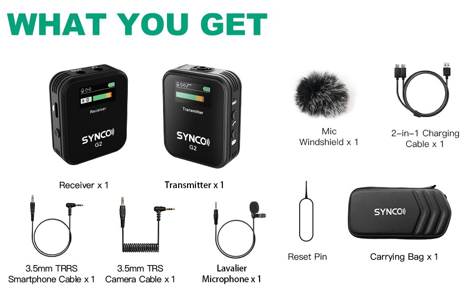 シンコー　G2A1 / SYNCO G2（A1） ポータブルワイヤレスマイク SYNCO G2(A1) | SYNCO