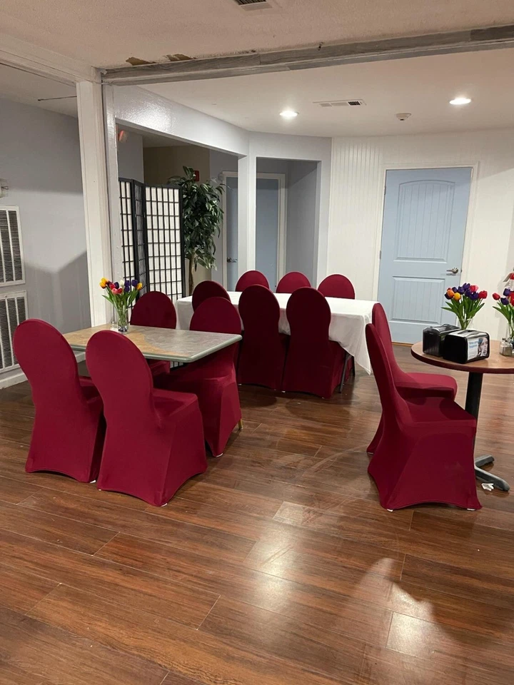 Fundas para sillas - Fundas para sillas de banquete de spandex elástico para fiestas y eventos Foto 3 de 4