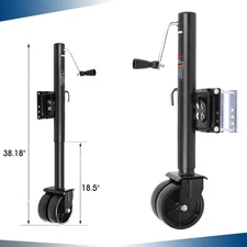 2000 LBS Trailer Jack W/ Dual Wheel Heavy Duty Swivel Boat Trailer Jack 12" Lift