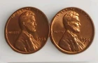 1958-P& D Lincoln Wheat Cent Pennies 1c - BRILLIANT UNCIRCULATED (BU) Free Post