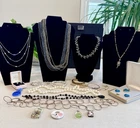 Vintage to Now Costume Jewelry Lot Of 22 Necklaces Pendants  Bracelets #20
