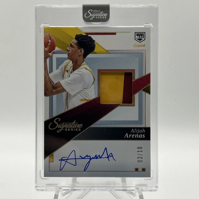 2025-26 Panini Signature Series Alijah Arenas Patch Auto /10