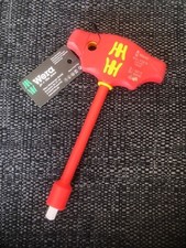 QTY 1 Wera 05005120001 410 i VDE B -Insulated T-Handle Adapter Screwdriver 3/8"