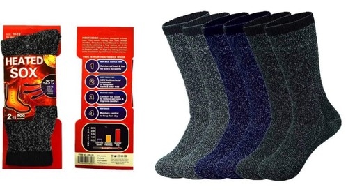 Herren Thermo Socken beheizt winterfreundlich warm Boot Sox dick strapazierfähig Größe 10-13 - Bild 3 von 12
