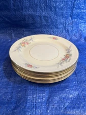 Homer Laughlin Eggshell Nautilus Ferndale Bread ,Dessert Plates 6 “ Lot Of 7