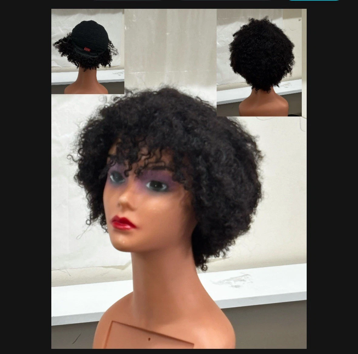 Human Hair REMY Afro Kinky Soft 1B Colour Maintenance Serum And Conditioner