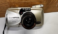 Olympus Stylus Epic Zoom 80 Quartzdate 35mm Film Camera Gold Fully Tested Works