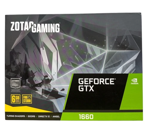 ZOTAC GAMING GeForce GTX 1660 Twin Fan 6GB GDDR5 Graphics Cards (ZT-T16600K-10M)