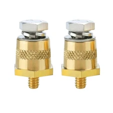 M6 Thread Male Brass Battery Terminal Charging Posts, M6 Battery Post Adapter...
