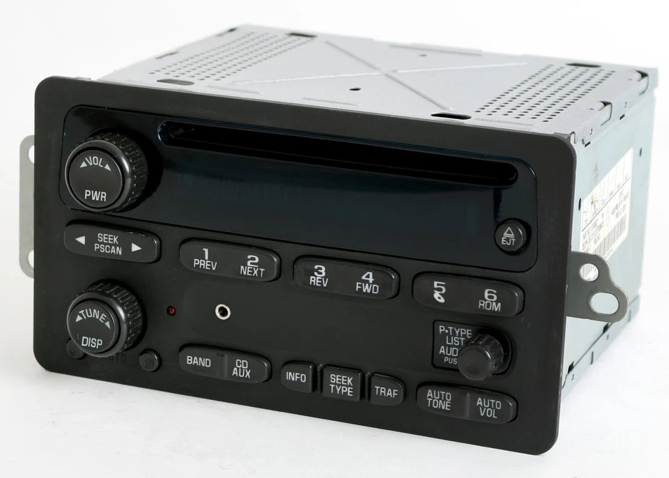 Chevy Trailblazer GMC Envoy 2002-2003 Radio AM FM CD con entrada auxiliar 15195521 Foto 2 de 4
