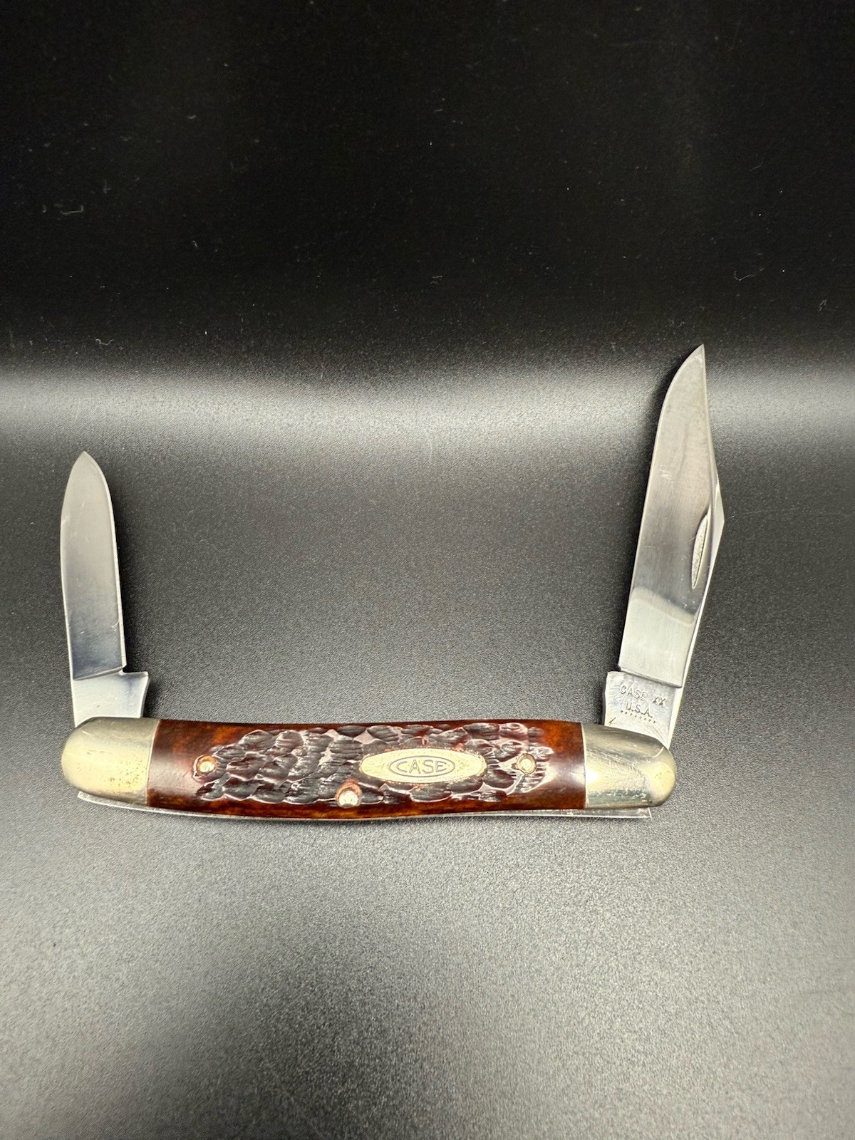 RARE VINTAGE CASE XX STOCKMAN JACK KNIFE 06247 8 DOT 1972!!