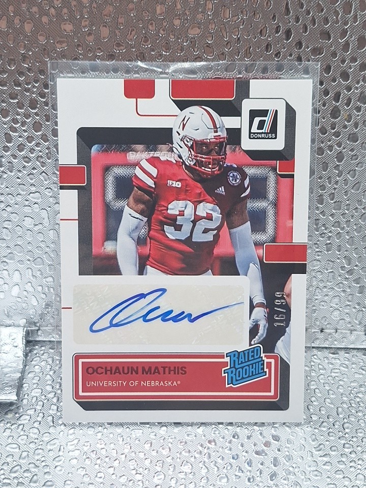 Ochaun Mathis Panini Chronicles Draft Picks Donruss Rated Rookie Signatures #RRSOMA Base