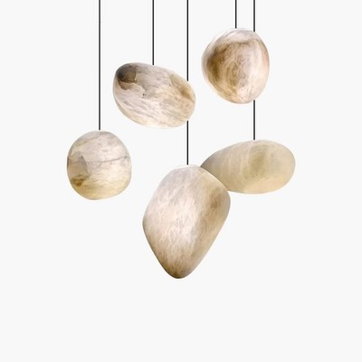 Koishi Alabaster LED Chandelier | Multiple Shapes & Sizes (price for one light)