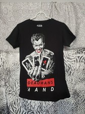 Dc Comics Joker Deadmans Hand Graphic T-Shirt Size Small