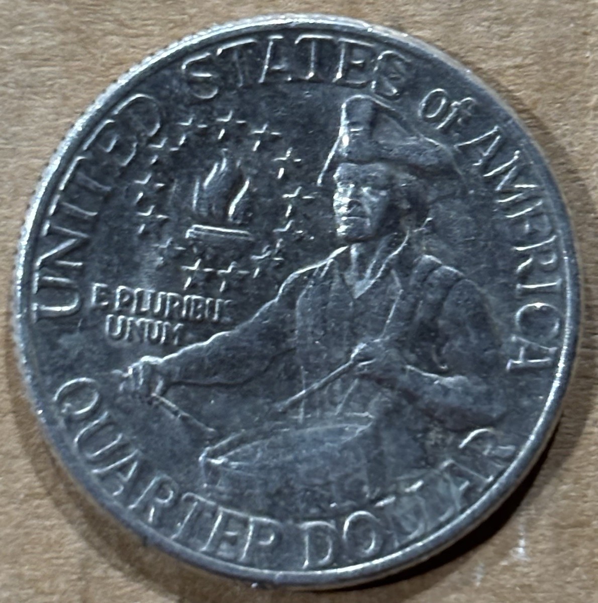 1776-1976 Bicentennial Quarter With Mint Mark Error