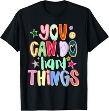 You Can Do Hard Things Autism Awareness Autistic Puzzle T-Shirt