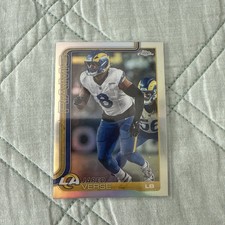 2025 Topps Chrome - Jared Verse Silver Refractor #173 Los Angeles Rams