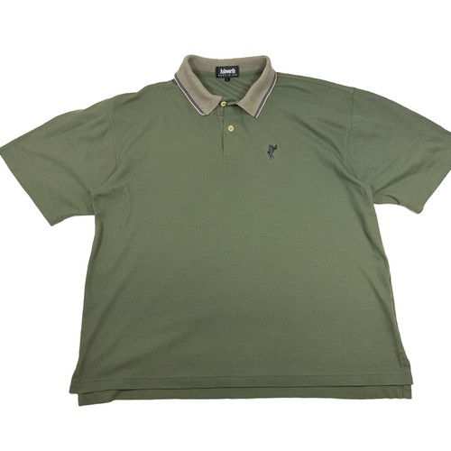 Ashworth Made in USA Golf Polo Shirt Olive Green Large