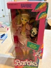 1982 VTG ANIMAL LOVIN' BARBIE DOLL WITH PANDA #1350 BOX DAMAGE-NRFB
