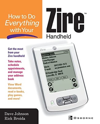 Johnson - How to Do Everything with Your Zire Handheld - New paperback - X555z