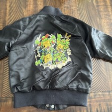 Vintage 1990 Chalk Line TMNT Jacket Boys 4 Teenage Mutant Ninja Turtles USA