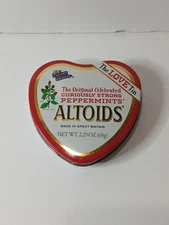 Altoids Peppermints Heart Love Tin EMPTY Valentine’s Day love Tin 2006