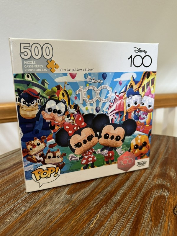 Funko Pop! Disney 100 Year Celebration Puzzle 500 Pieces Micky Minnie Mouse New