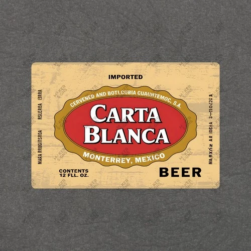 Vintage Carta Blanca Beer Metal Sign Monterrey Mexico Collectible Bar #957547