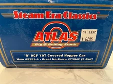 Atlas O-Scale 2-Rail 70-Ton Covered Hopper Car Great Northern #73942 9353-4 2of2
