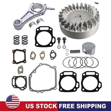 70mm Flat Top Piston Flywheel 10krpm 3.323" Billet Rod For Predator 212cc 196cc