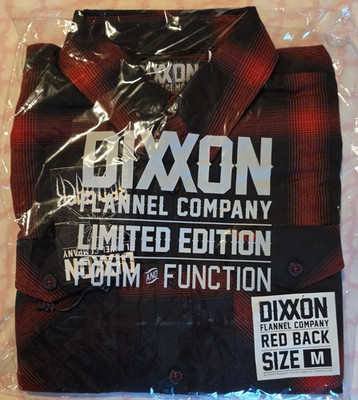 Dixxon Flannel RED BACK Flannel. Men s Medium - New In Bag With Tags