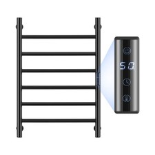 Uimoso 6 Bars Towel Warmer Rack Wall Mounted Heated Towel Rack for Bathroom